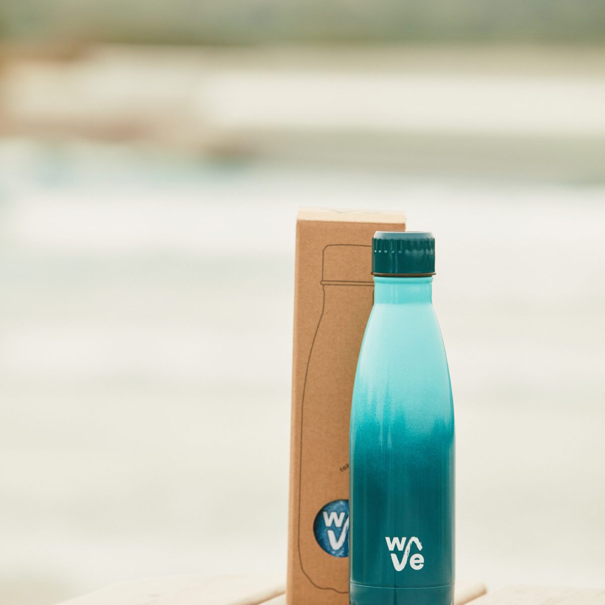 Aesthetic wave' Water Bottle